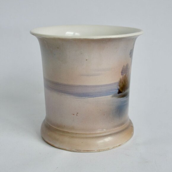 Noritake Handpainted Japan Morimura Cottage Scene Shaving Mug Vintage - Picture 2 of 7